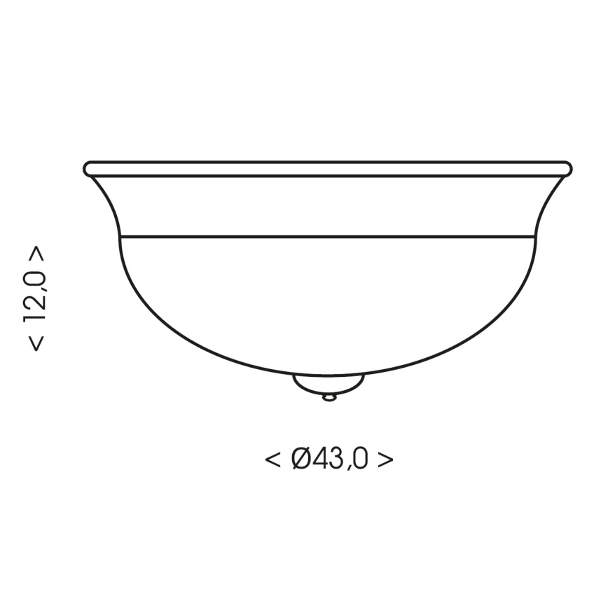Brilagi - Griestu lampa FRESCO 2xE27/40W/230V Ø 43 cm brūna