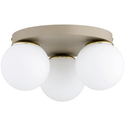 Brilagi - Griestu lampa MILO ECRU 1xE27/60W/230V Ø 15 cm bēša/zelta
