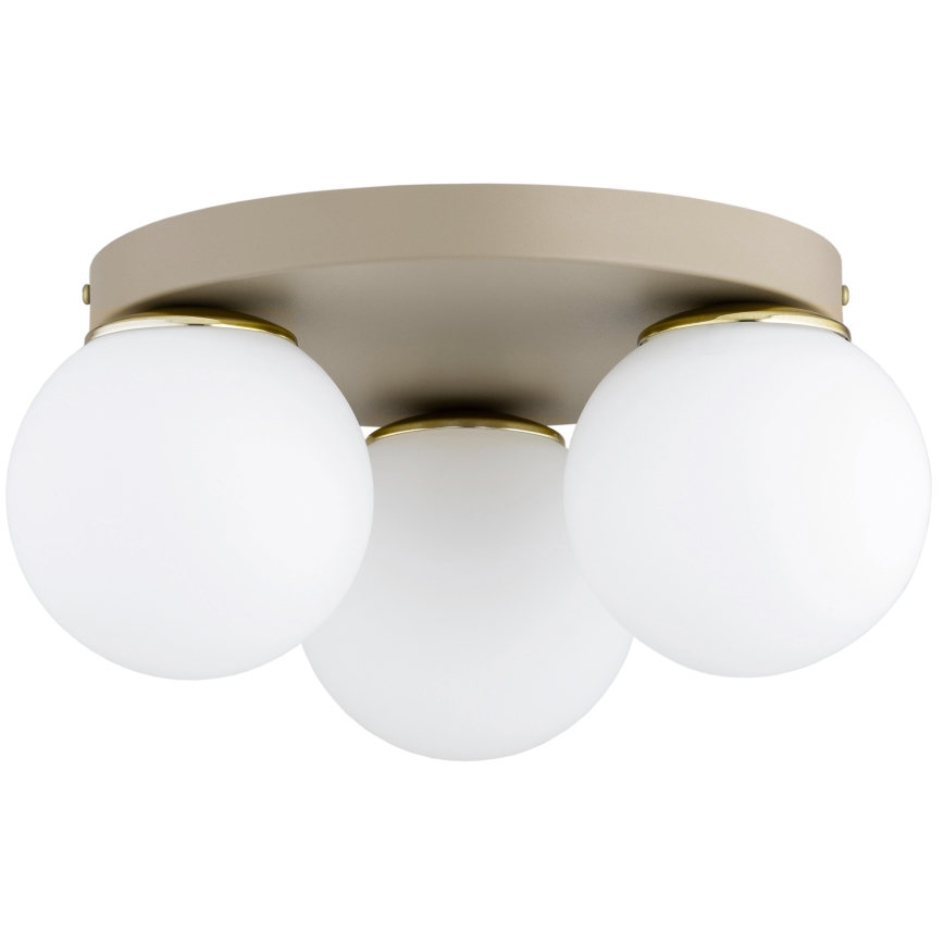 Brilagi - Griestu lampa MILO ECRU 1xE27/60W/230V Ø 15 cm bēša/zelta