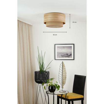 Brilagi - Griestu lampa MONTANA BOHO 1xE27/15W/230V d. 45 cm brūna