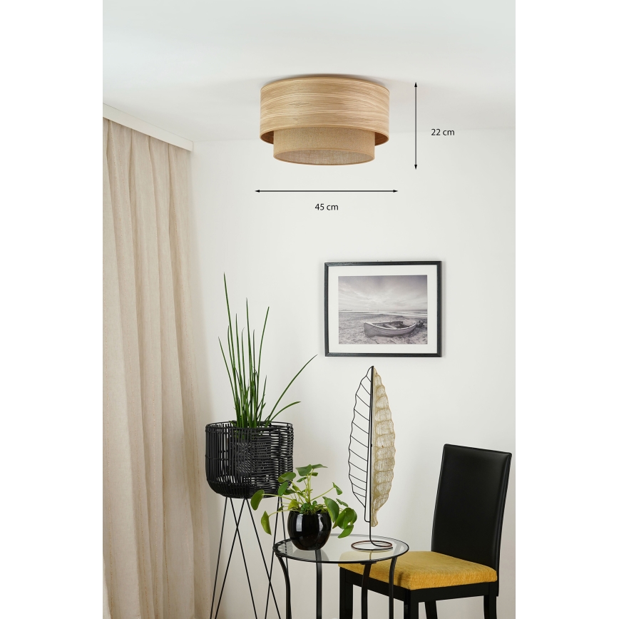 Brilagi - Griestu lampa MONTANA BOHO 1xE27/15W/230V d. 45 cm brūna