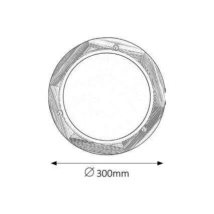 Brilagi - griestu lampa ORBIS 1xE27/60W/230V, Ø 30 cm, priedes apdare