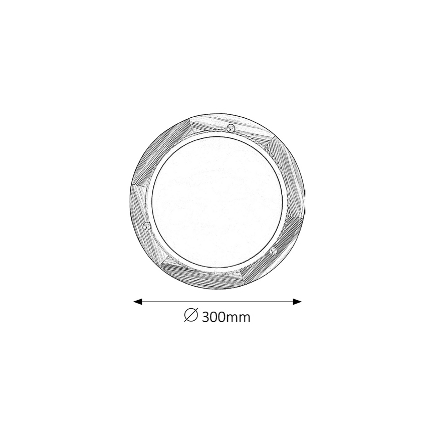 Brilagi - griestu lampa ORBIS 1xE27/60W/230V, Ø 30 cm, priedes apdare