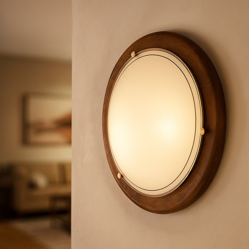 Brilagi - Griestu lampa ORBIS 2xE27/60W/230V diam. 38 cm priede