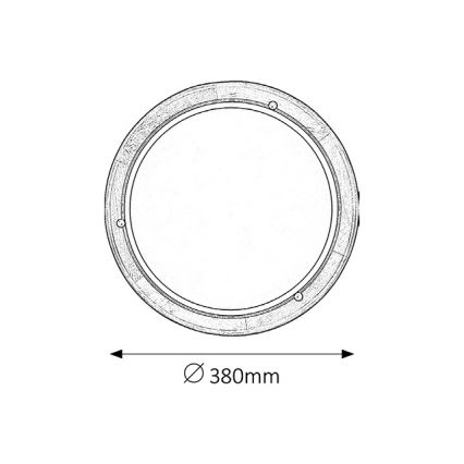 Brilagi - Griestu lampa ORBIS 2xE27/60W/230V diam. 38 cm priede