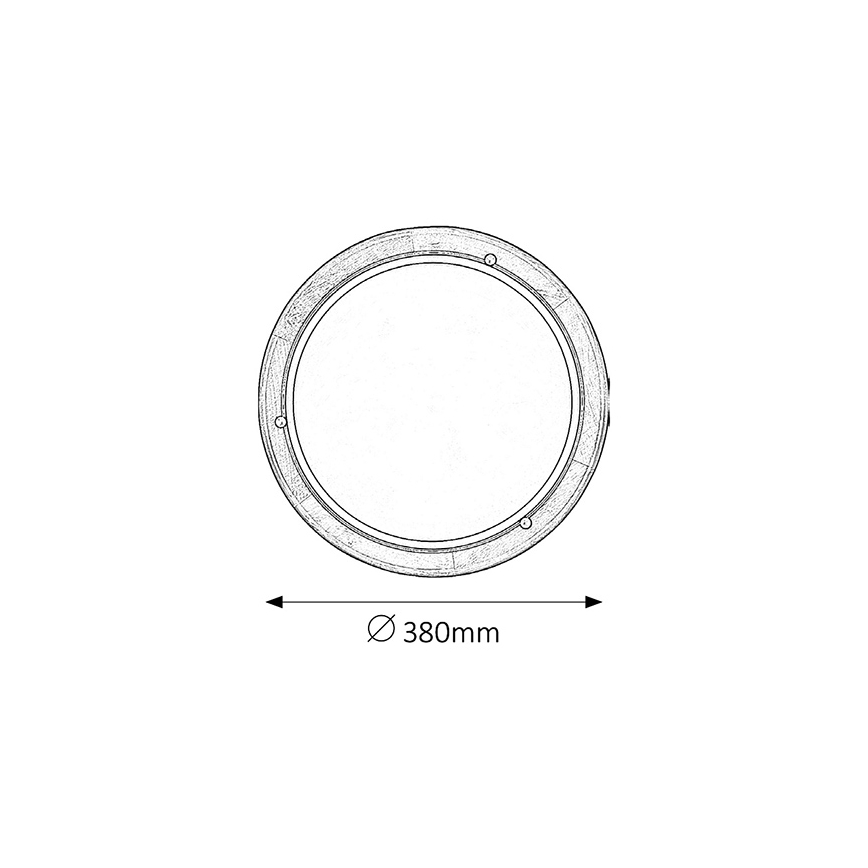 Brilagi - Griestu lampa ORBIS 2xE27/60W/230V diam. 38 cm priede