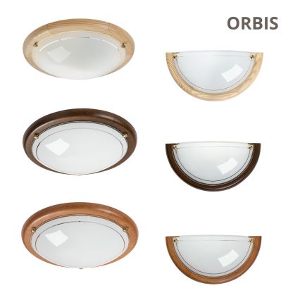 Brilagi - Griestu lampa ORBIS 2xE27/60W/230V diam. 38 cm priede