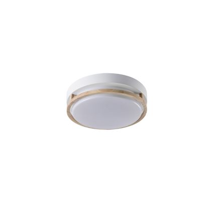 Brilagi - Griestu lampa ORINO 2xE27/40W/230V Ø 27 cm balta/ozols