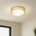 Brilagi - Griestu lampa ORINO 2xE27/40W/230V Ø 27 cm zelta/ozols