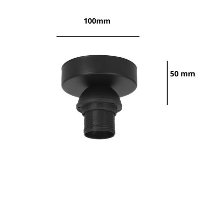 Brilagi - Griestu lampa PARTY 1xE27/60W/230V Ø 10 cm melna