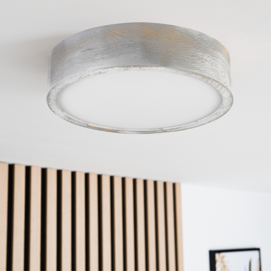 Brilagi - Griestu lampa PINO 1xE27/15W/230V priede/sudraba krāsā Ø 27,5 cm