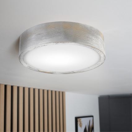 Brilagi - Griestu lampa PINO 1xE27/15W/230V priede/sudraba krāsā Ø 27,5 cm