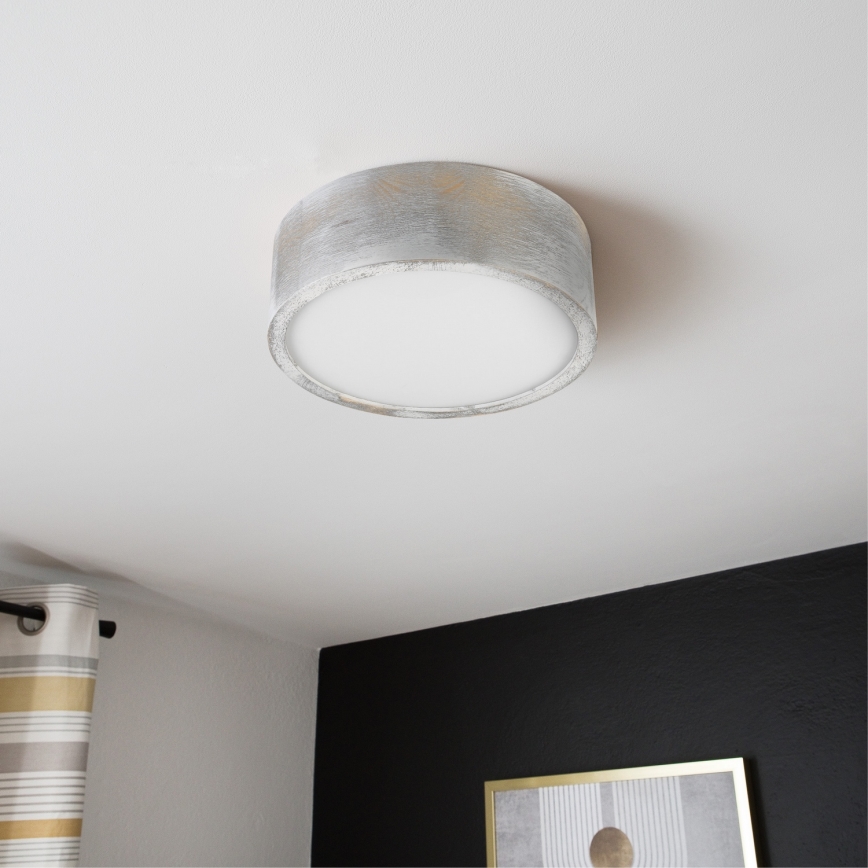 Brilagi - Griestu lampa PINO 1xE27/15W/230V priede/sudraba krāsā Ø 27,5 cm