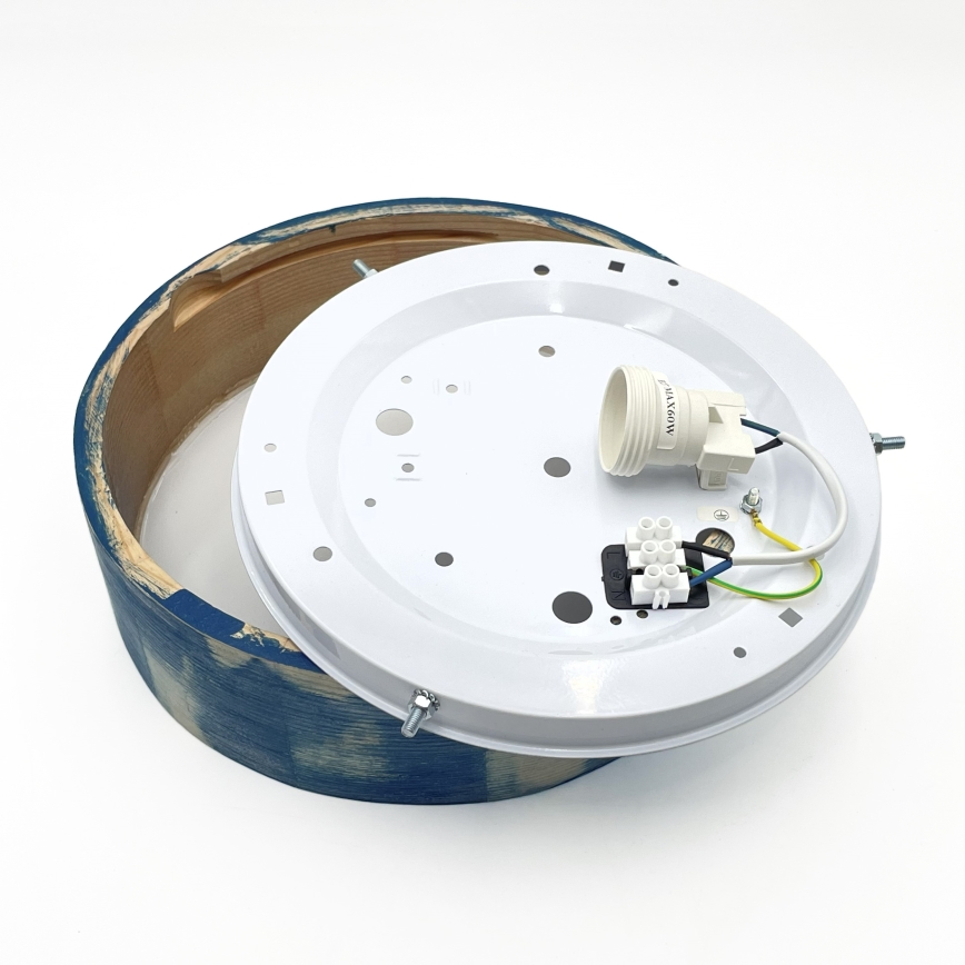 Brilagi - Griestu lampa PINO 1xE27/15W/230V priede/zila Ø 27,5 cm