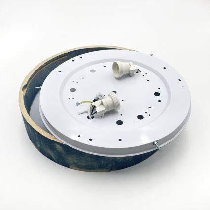 Brilagi - Griestu lampa PINO 2xE27/15W/230V priede/zila Ø 37,5 cm