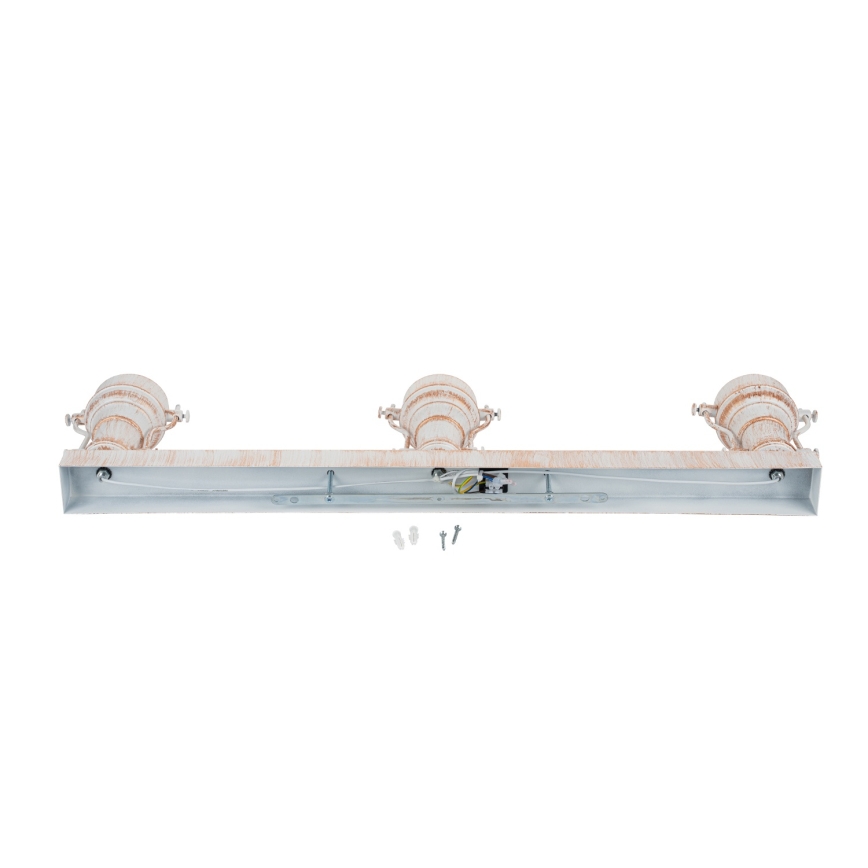 Brilagi - Griestu lampa PYRONIC 3xE27/40W/230V krēmkrāsa/patina