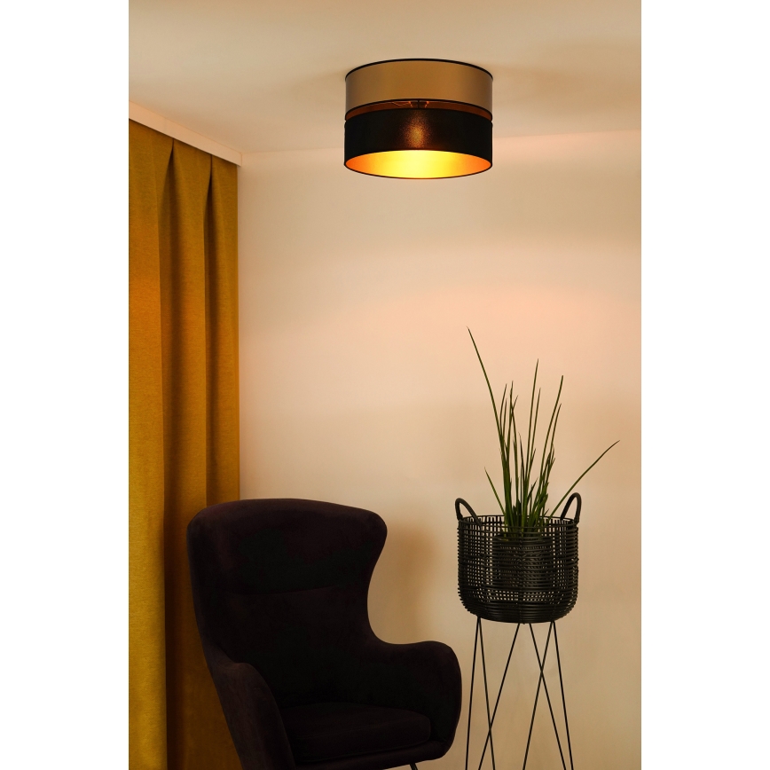 Brilagi - Griestu lampa ROYAL 1xE27/15W/230V d. 40 cm melna/zelta