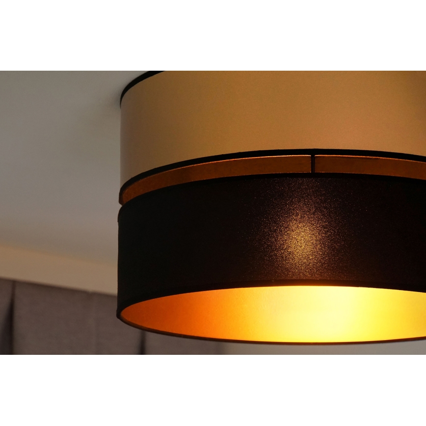 Brilagi - Griestu lampa ROYAL 1xE27/15W/230V d. 40 cm melna/zelta