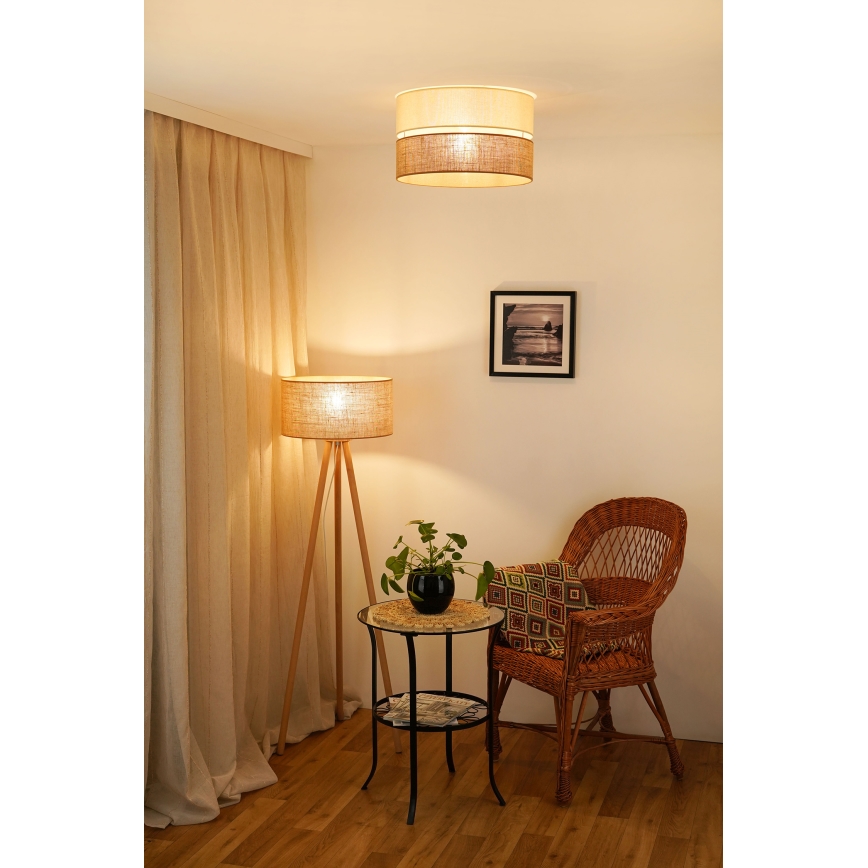 Brilagi - Griestu lampa ROYAL YUTE 1xE27/15W/230V d. 40 cm bēša/krēmkrāsa