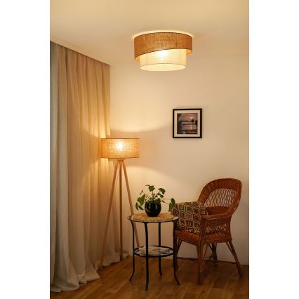 Brilagi - Griestu lampa SHINE 1xE27/15W/230V d. 50 cm bēša/krēmkrāsa