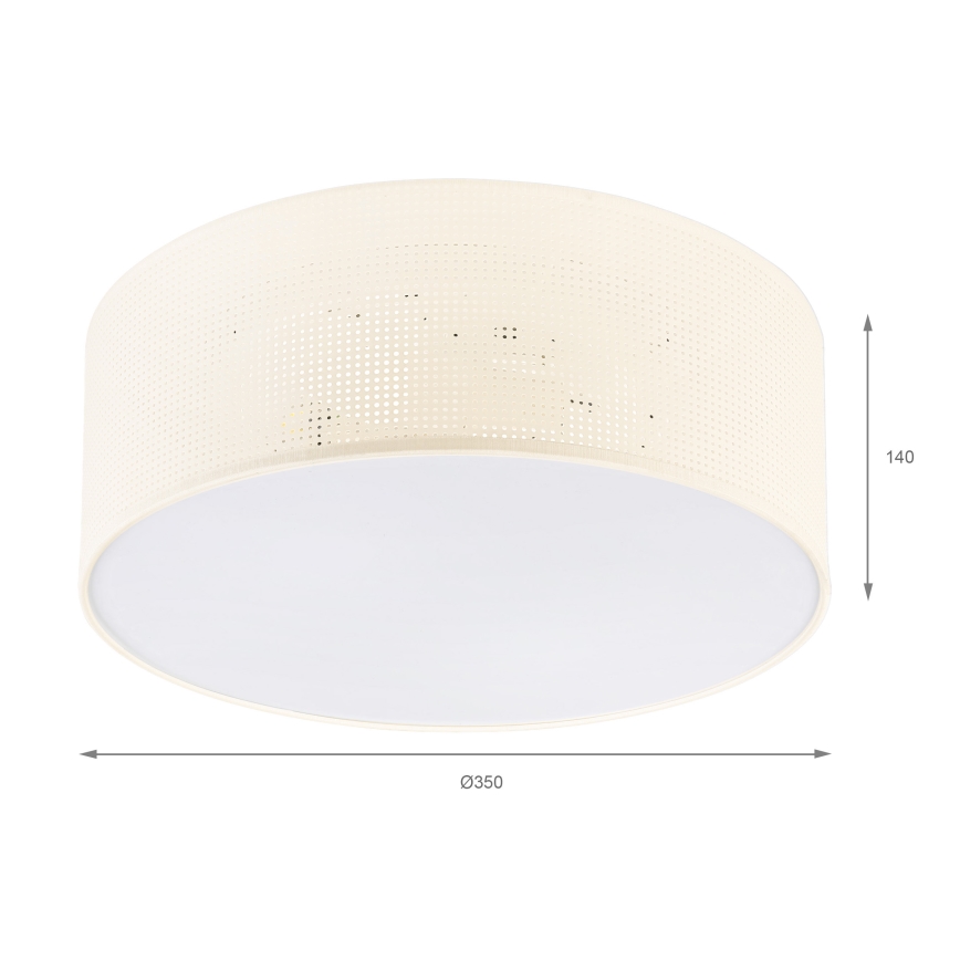 BRILAGI - Griestu lampa SIRIJA MODERN 2xE27/60W/230V Ø 35 cm krēmkrāsaina