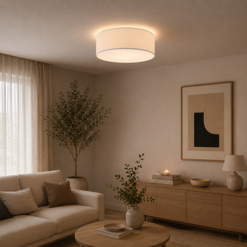BRILAGI - Griestu lampa SIRIJA MODERN 4xE27/60W/230V Ø 45 cm krēmkrāsaina