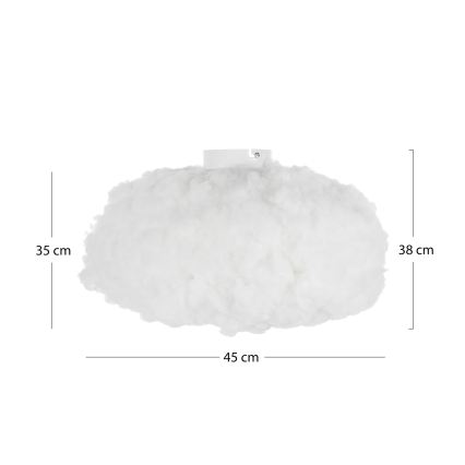 Brilagi - Griestu lampa SOLEAIR 1xE27/40W/230V Ø 45 cm balta
