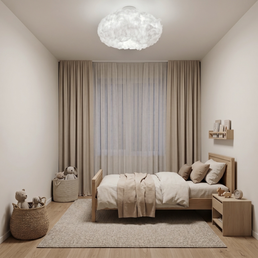 Brilagi - Griestu lampa SOLEAIR 2xE27/40W/230V diam. 60 cm balta