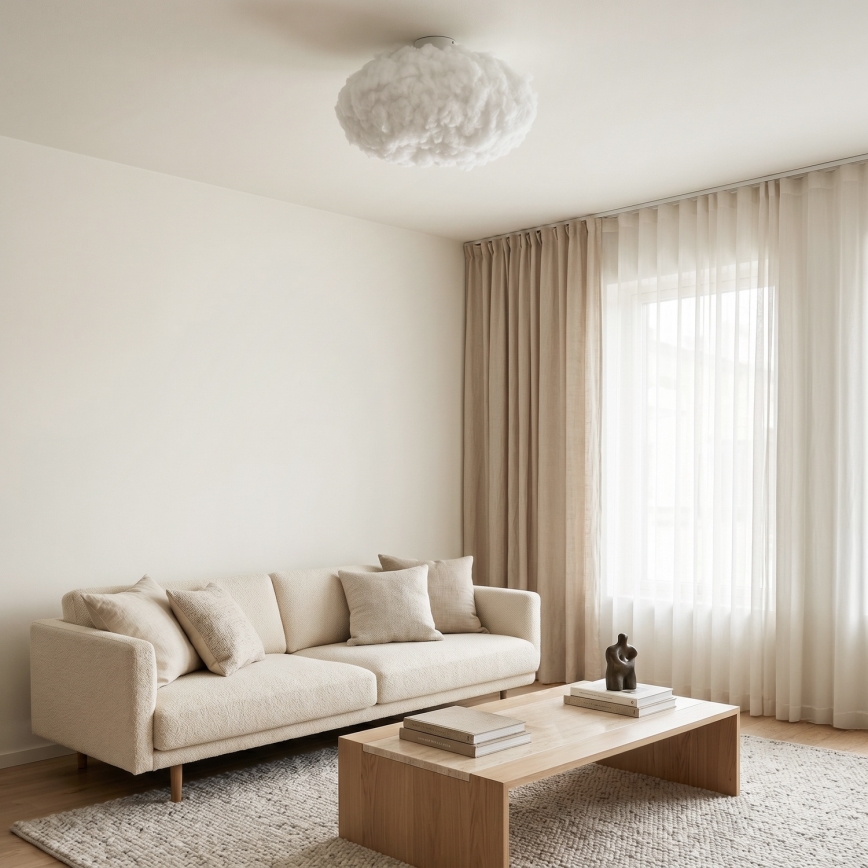 Brilagi - Griestu lampa SOLEAIR 2xE27/40W/230V diam. 60 cm balta