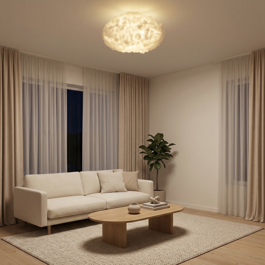 Brilagi - Griestu lampa SOLEAIR 2xE27/40W/230V diam. 60 cm balta