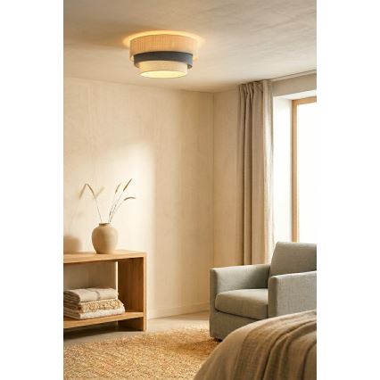 Brilagi - Griestu lampa TRIO 1xE27/60W/230V Ø 40 cm krēmkrāsa/pelēka
