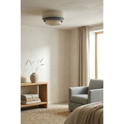 Brilagi - Griestu lampa TRIO 1xE27/60W/230V Ø 40 cm krēmkrāsa/pelēka