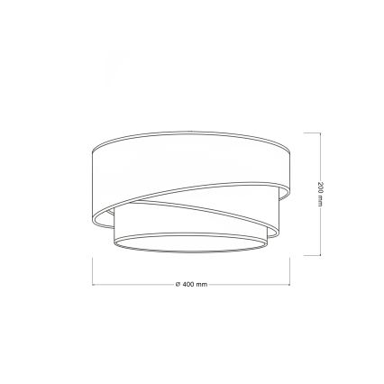 Brilagi - Griestu lampa TRIO 1xE27/60W/230V Ø 40 cm krēmkrāsa/pelēka