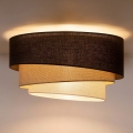 BRILAGI - griestu lampa TRIO 3xE27/60W/230V Ø 60 cm brūna/bēša/balta