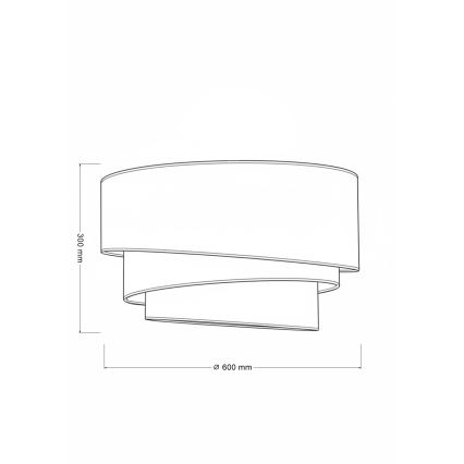 Brilagi - griestu lampa TRIO 3xE27/60W/230V Ø 60 cm brūna/bēša/balta