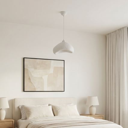 Brilagi - Griestu lampa uz kabeļa WABI SABI 1xE27/40W/230V Ø 30 cm balta