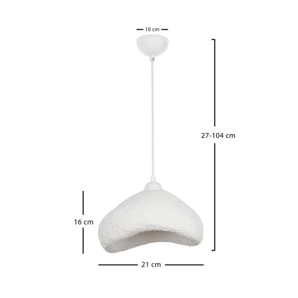 Brilagi - Griestu lampa uz kabeļa WABI SABI 1xE27/40W/230V Ø 30 cm balta