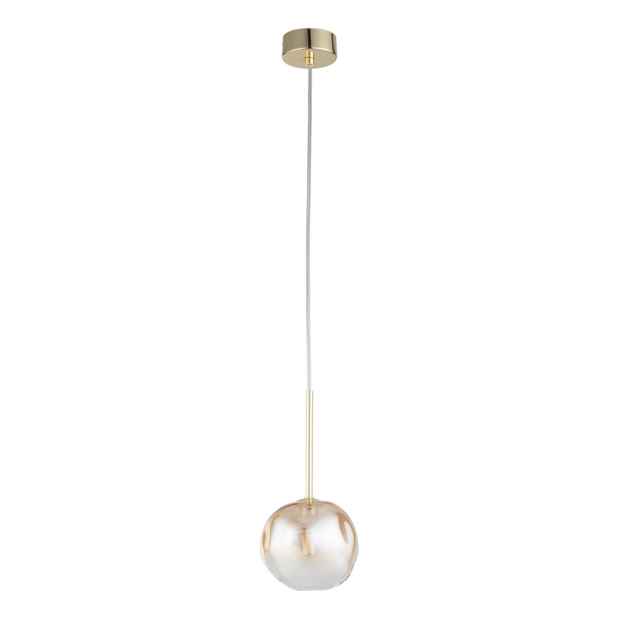 Brilagi - Griestu lampa uz vada VULCANO 1xG9/8W/230V zelta/dūmakaini bēša