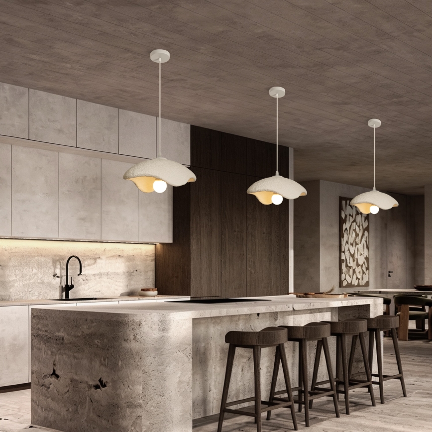 BRILAGI - Griestu lampa uz vada WABI SABI 1xE27/60W/230V Ø 30 cm balta