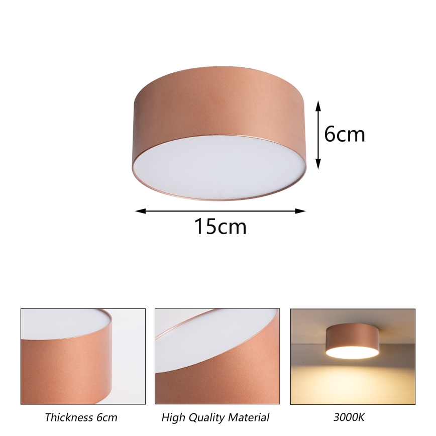 BRILAGI - Vannas istabas griestu lampa FORIS LED/20W/230V Ø 15 cm bronzas IP44 CRI 90