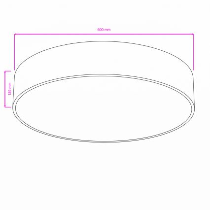 BRILAGI - Griestu lampa vannas istabai POOL 5xE27/15W/230V Ø 60 cm IP54 balta