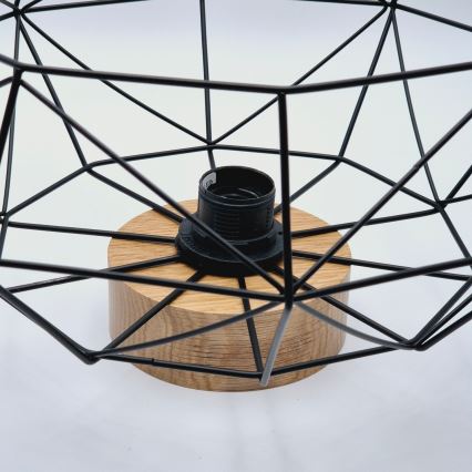 Brilagi - Griestu lampa WOODY BASKET 1xE27/60W/230V Ø 40 cm ozols/valrieksts