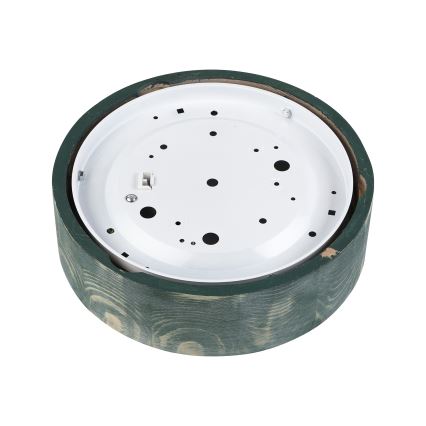 Brilagi - Griestu lukturis PINO 1xE27/15W/230V priede/zaļa Ø 27,5 cm