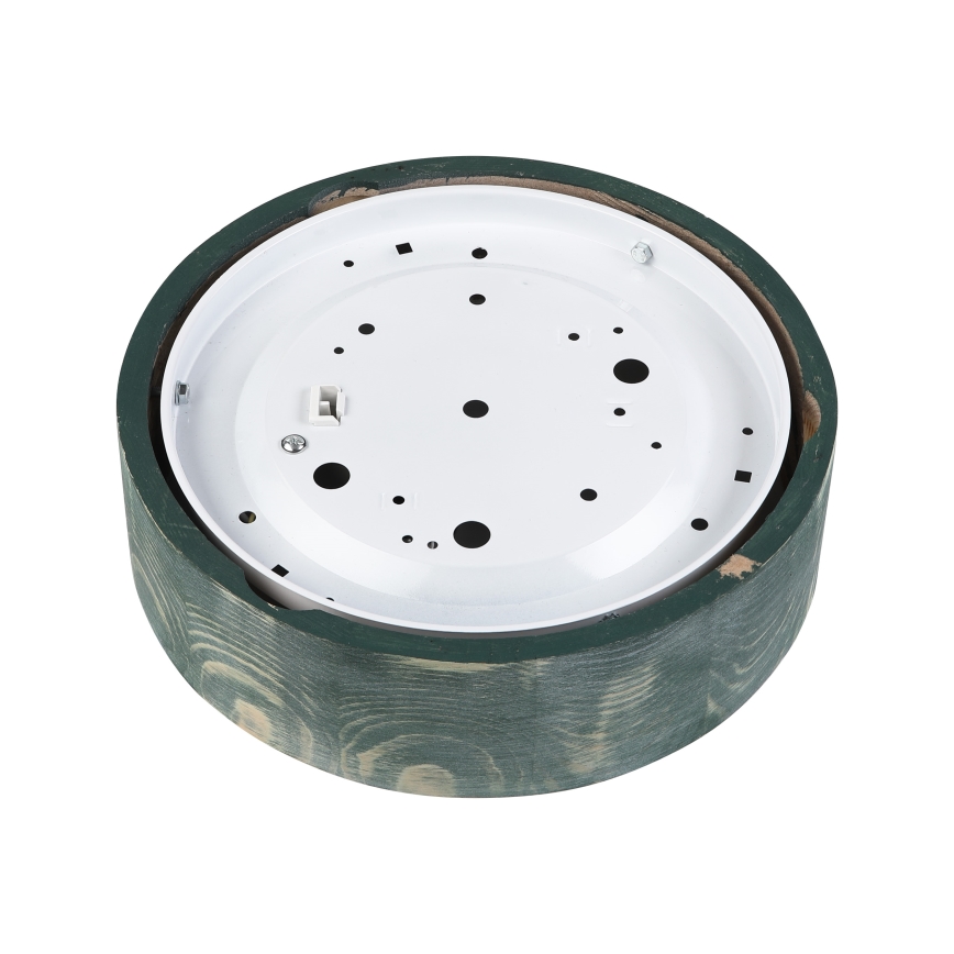 Brilagi - Griestu lukturis PINO 1xE27/15W/230V priede/zaļa Ø 27,5 cm