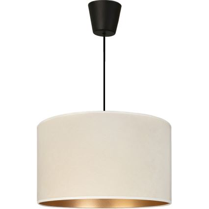 Brilagi - Griestu lustra ar kabeli VELVET 1xE27/60W/230V Ø 40 cm krēmkrāsa/zeltaina