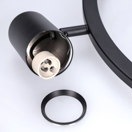 BRILAGI - griestu lustra SELE uz troses, 6xGU10/30W/230V, melna