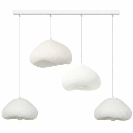 Brilagi - Griestu lustra uz troses WABI SABI 4xE27/40W/230V balta