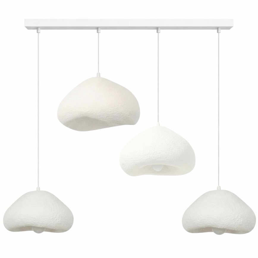 Brilagi - Griestu lustra uz troses WABI SABI 4xE27/40W/230V balta