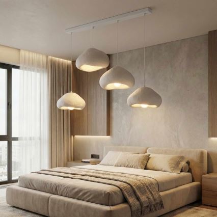 Brilagi - Griestu lustra uz troses WABI SABI 4xE27/40W/230V balta