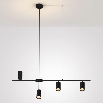 Brilagi - Griestu lustrs ar trosi CRANE 4xGU10/30W/230V melns